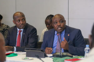 Universities Fund CEO Geoffrey Monari and HELB CEO Charles Ringera appearing before the National Assembly Committee on Education and Research on February 17,2023